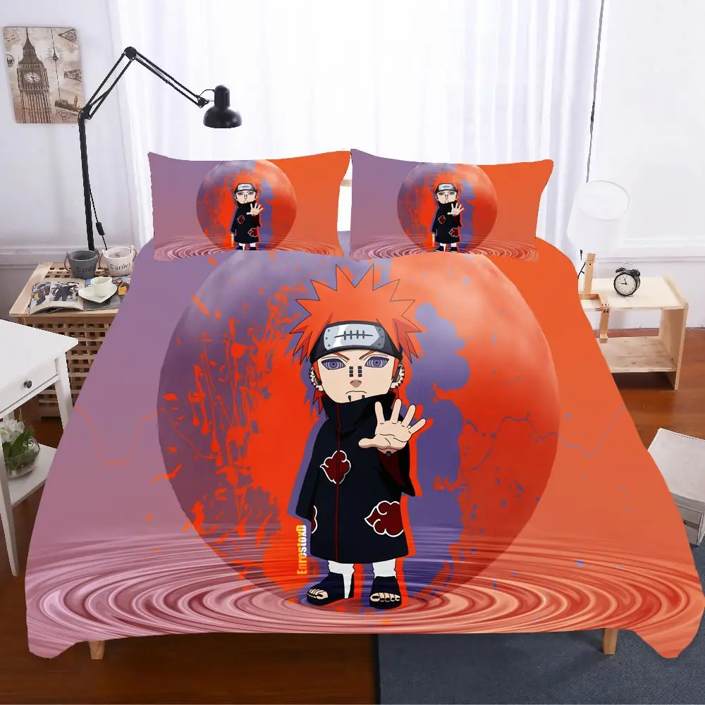 Домашний текстиль постельное белье отель Наруто Ropa De Cama двойной размер Sabanas 3d комплект постельного белья королевского размера детское постельное белье для девочек поплин