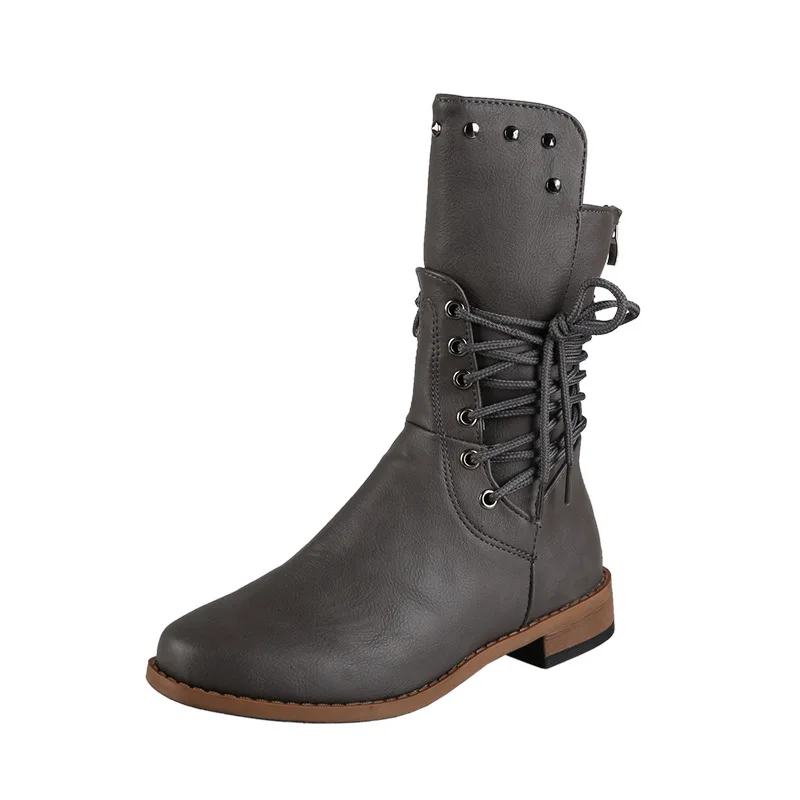 

Black Platform Combat Ankle Boots for Women Strap Woman Shoes Winter Biker Boots Boots for Women Booties Woman size 42 43