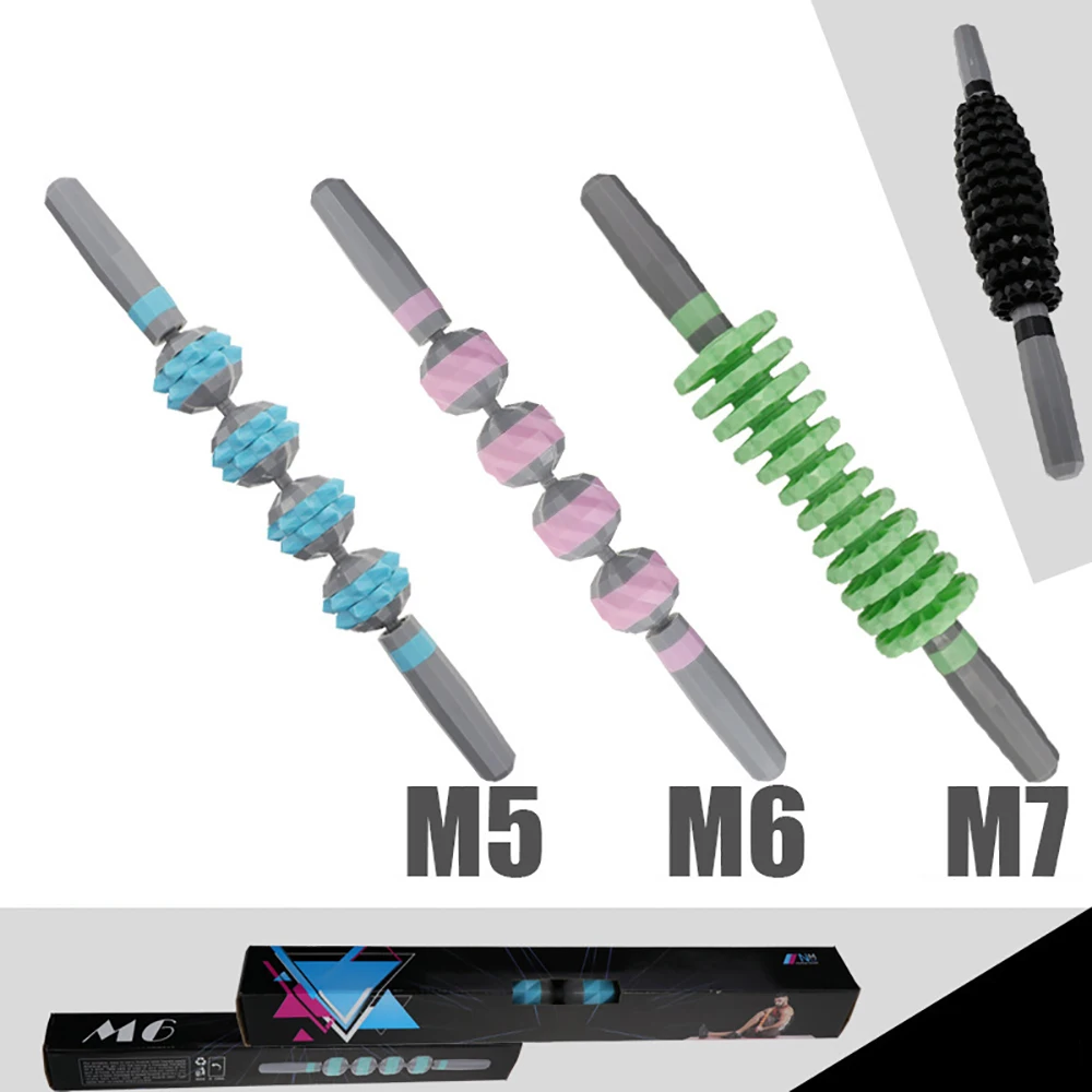 Массажный ролик для йоги палка снятия болезненности ног расслабляющий