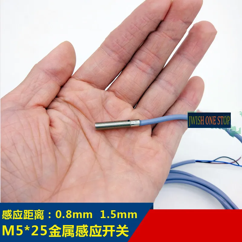 M5 Индуктивный 1 5 мм с экранированным 12V24VNPN/PNP нормально открытый металлический