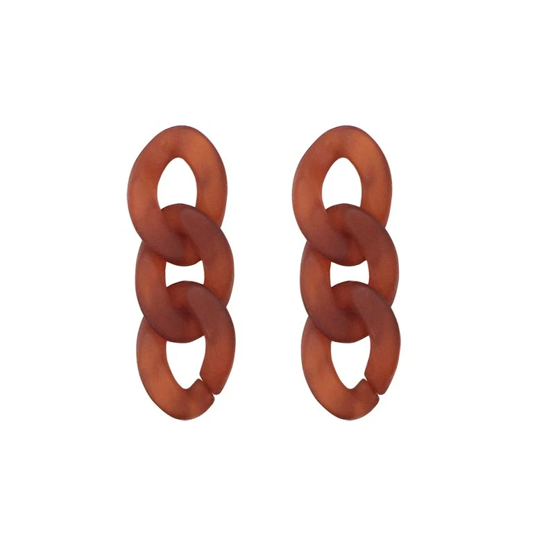 

Acrylic Chain Earrings Temperament Is Contracted And Fashionable Joker Geometry Retro Earring Women Jewelry Gift Accessories