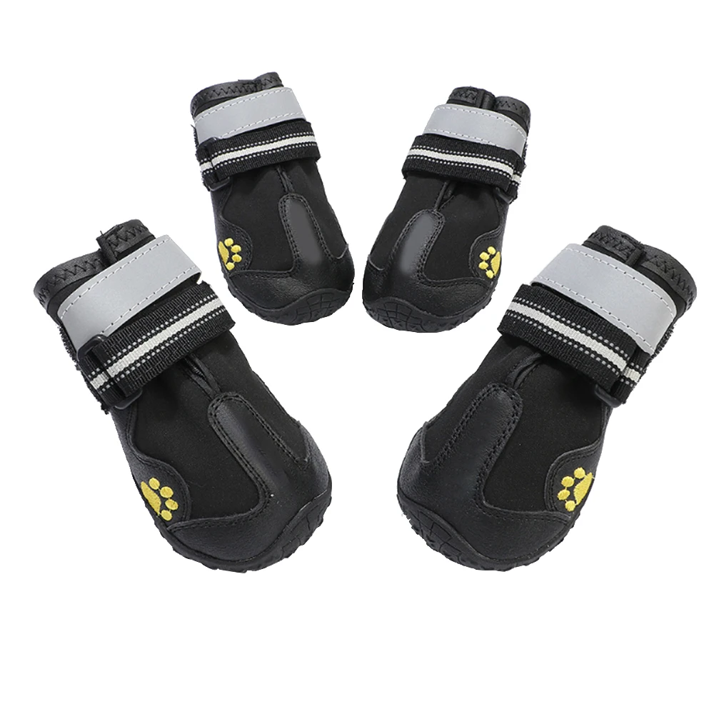 4 шт. Светоотражающие носки для собак зимние сапоги обувь дождя Нескользящая