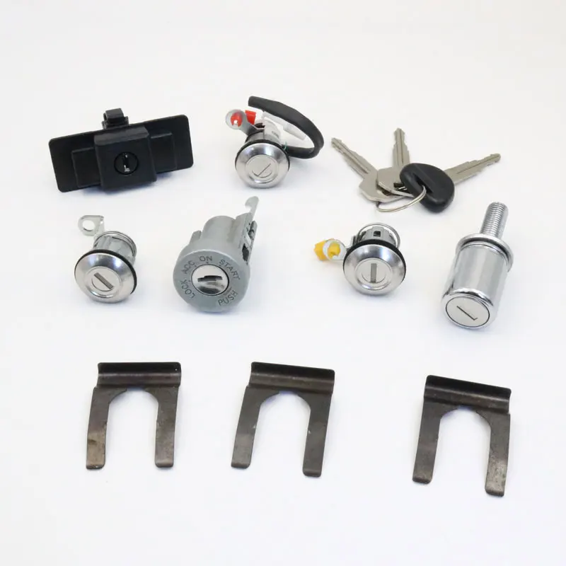 

Car Lock Cylinder & Key Set For Mitsubishi Pajero Montero Shogun MK2 2nd V32 4G54 4G64 4M40 6G72 OEM MR259766