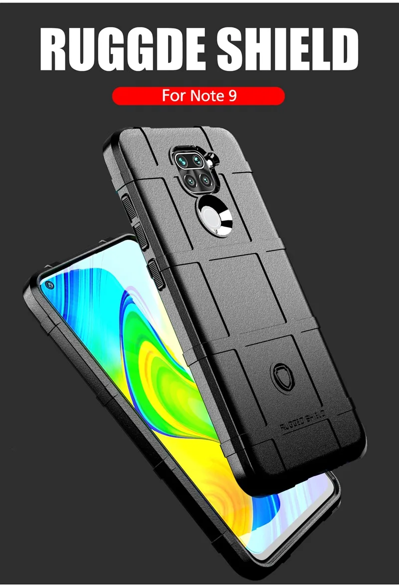 Прочный силиконовый чехол бампер для Xiaomi Redmi Note 9 Pro Max S 9S резиновый телефона
