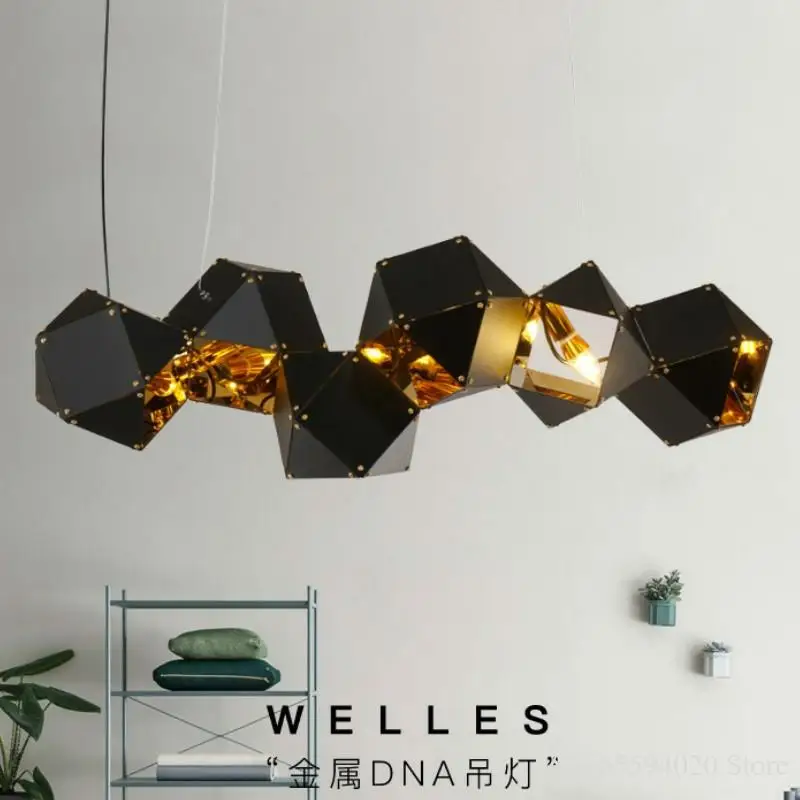 Настольная лампа DNA Молекулярный светильник для ресторана в скандинавском стиле