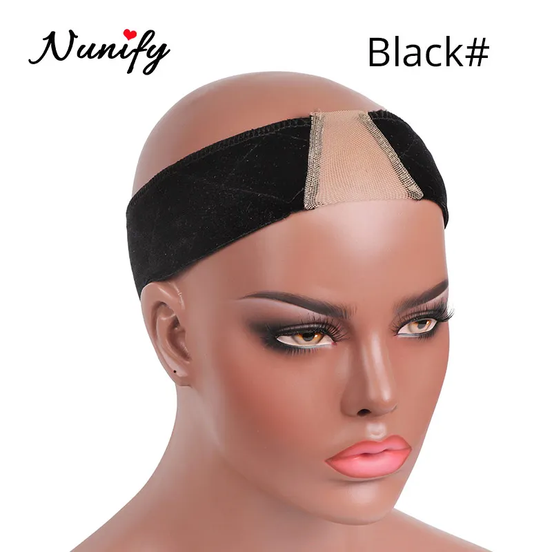 Бархатный нескользящий Регулируемый зажим для волос Nunify удобный тонкий парик