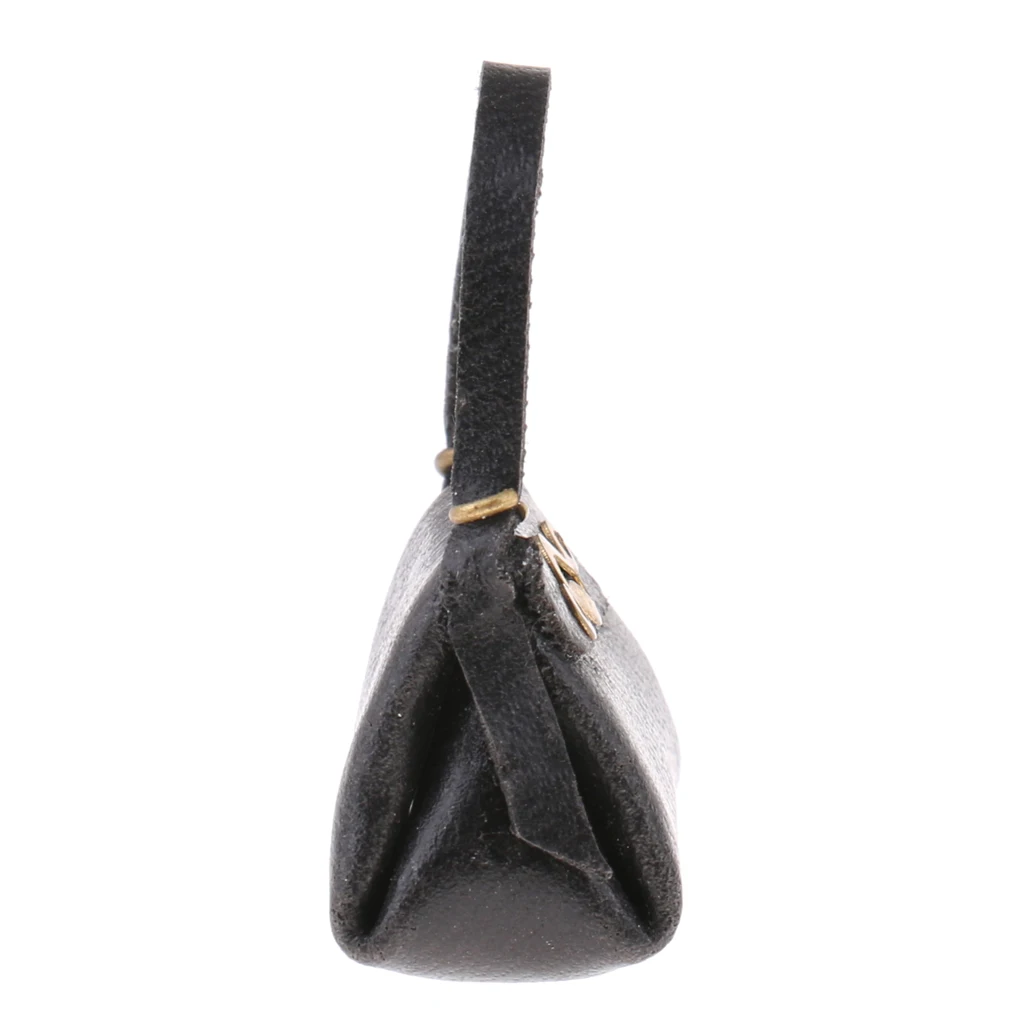

1/12 Dollhouse Miniature PU Leather Handbag for Mini Woman Doll Accessory