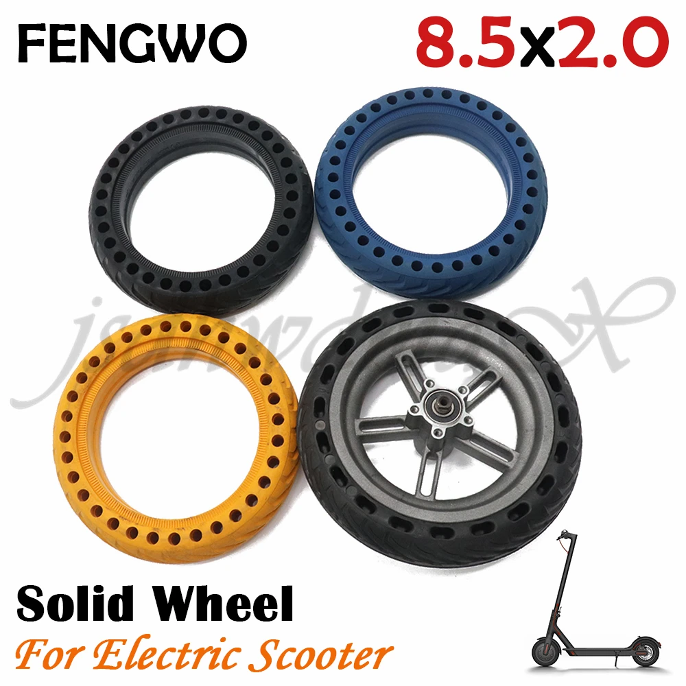 

Шина FENGWO 8,5x2,0 для электросамоката Xiaomi, резиновая шина, прочная, 8 дюймов, 1/2 х2, передняя, задняя, просо, износостойкая, однотонная шина