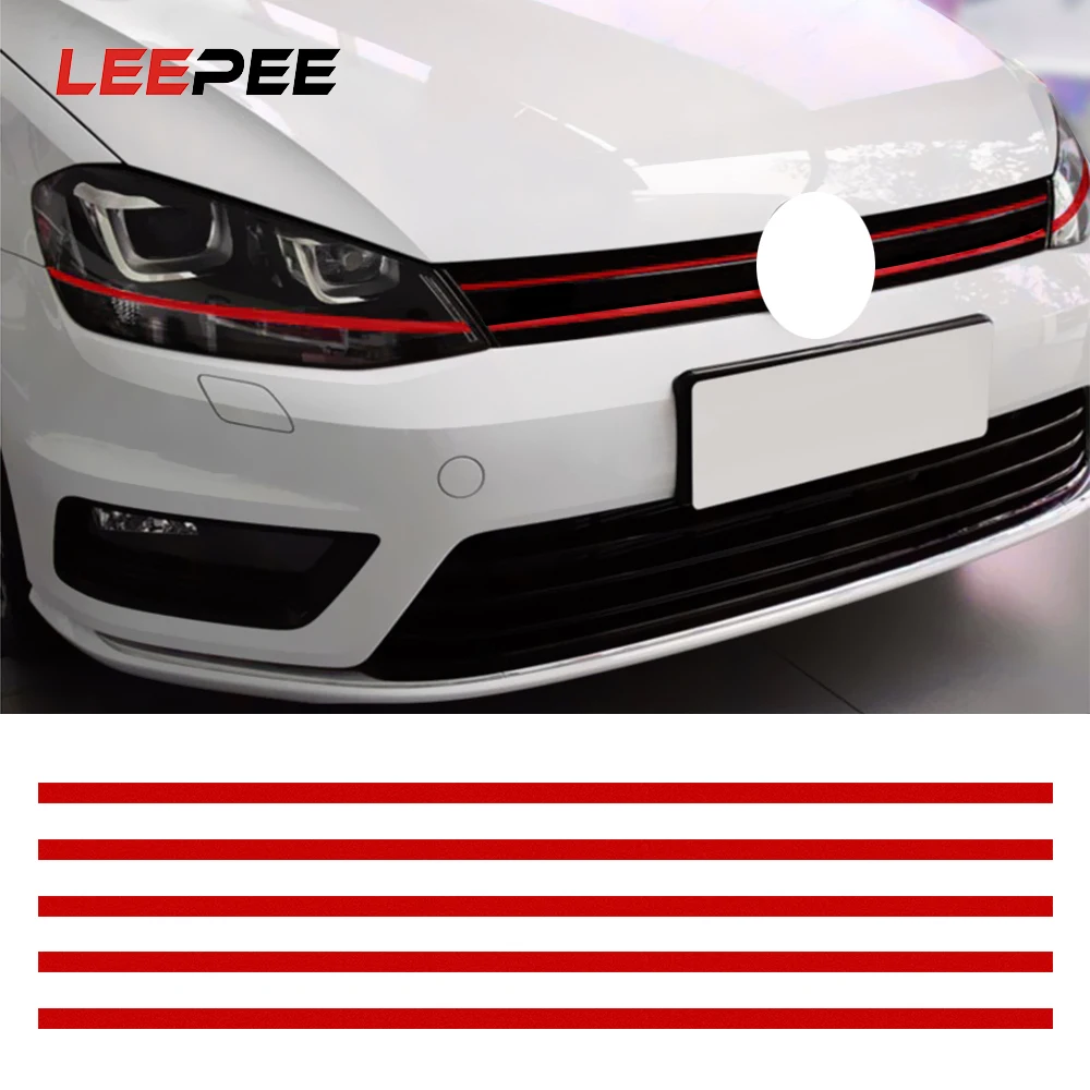LEEPEE отражательные наклейки для автомобилей полоса наклейка VW Golf 6 7 Tiguan