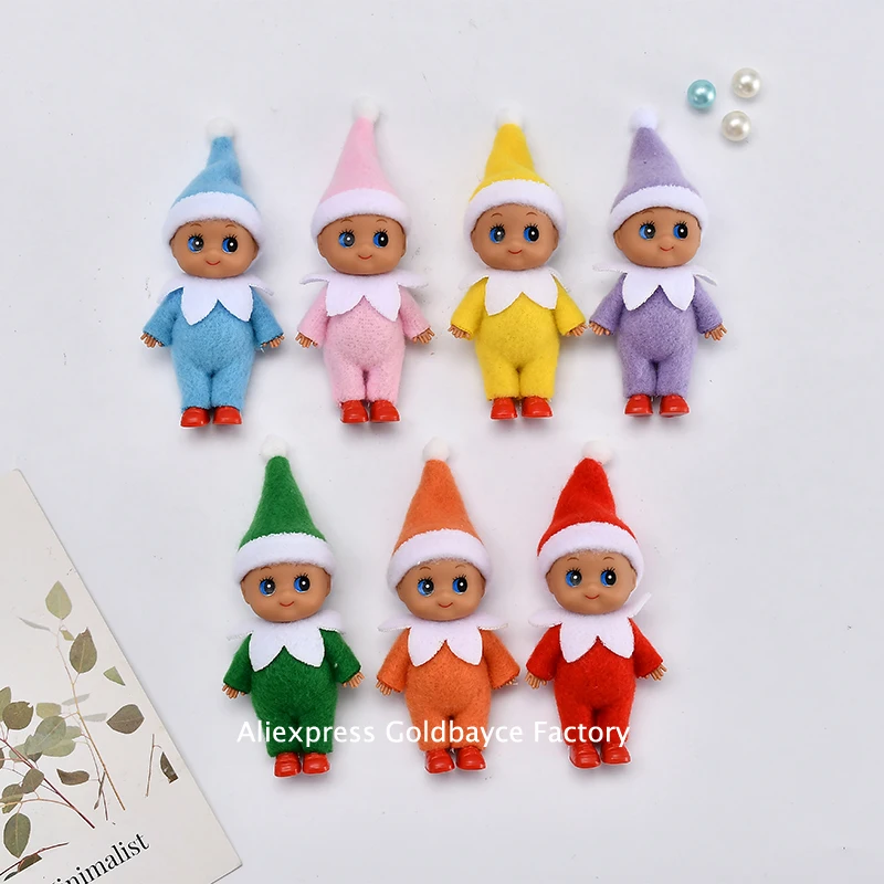 Розничная продажа 1 шт. рождественские куклы для малышей с темной кожей эльфы