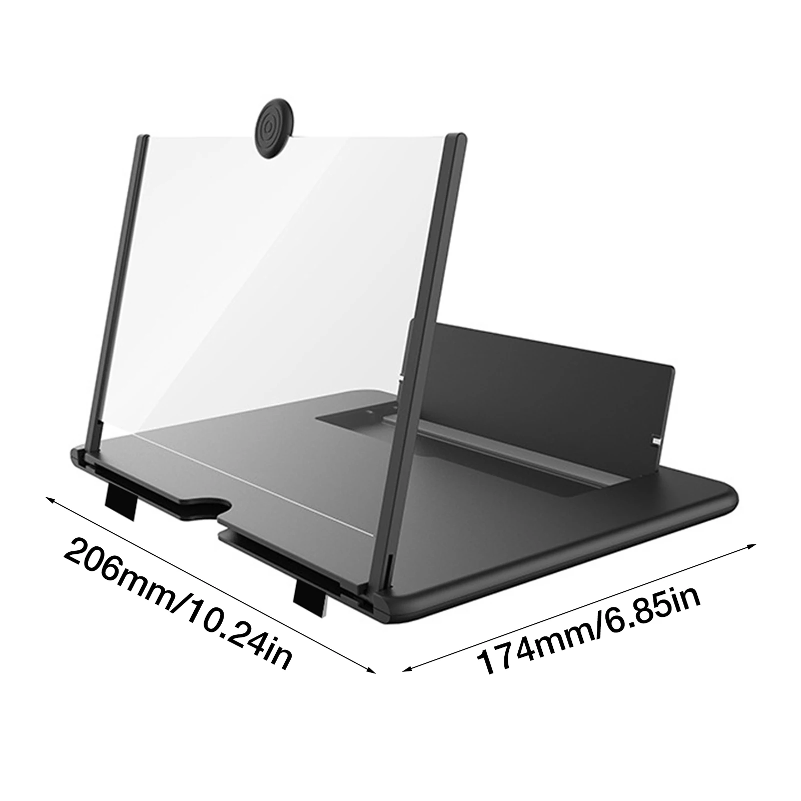 1216inch 3d mobile phone screen magnifier hd video amplifier stand bracket with movie game magnifying folding phone desk holder free global shipping