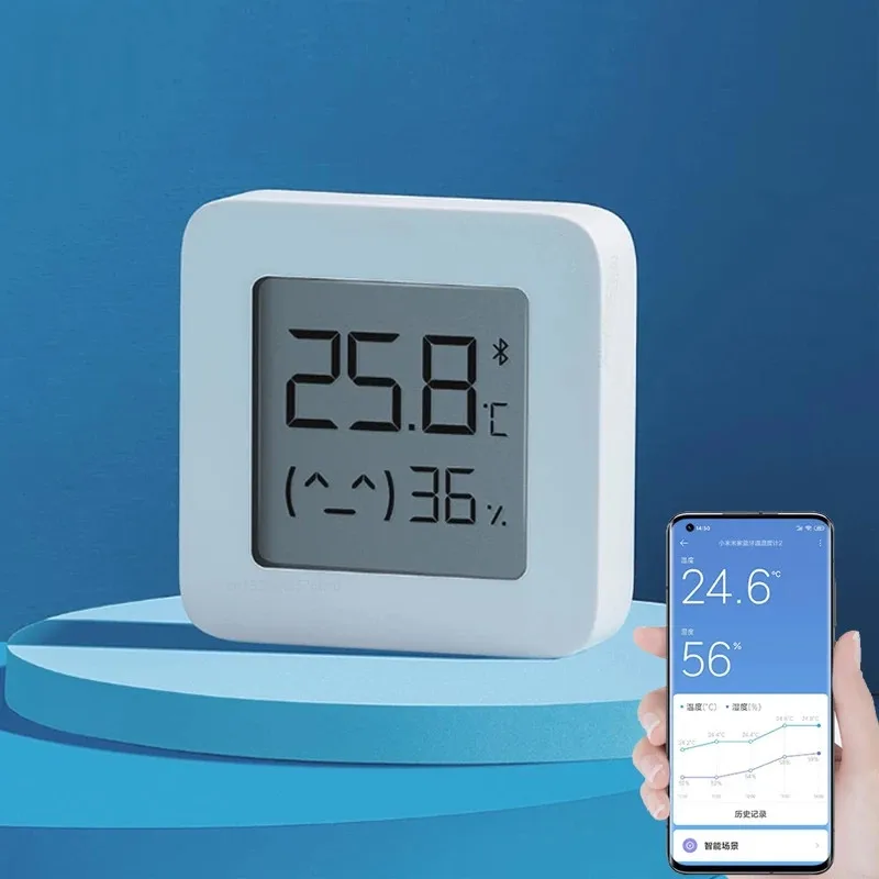 

2 Bluetooth Temperature Humidity Sensor Mini Temperature Thermometer Hyrometer Hygrometer Controlg Systems Familys Intelligence