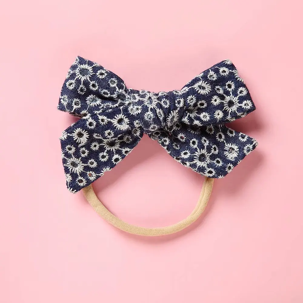 Повязка на голову с бантом бандо Модная фотография опора для маленьких девочек