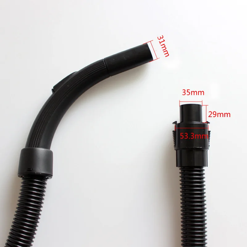 

Nozzle Hose Universal Vacuum Cleaner Accessories Plastic 1.85 meters Black