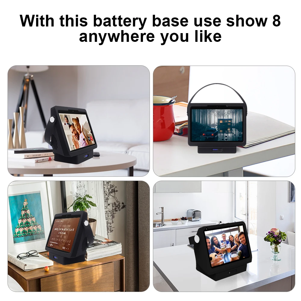 Аккумуляторная батарея для Echo Show 8 беспроводное зарядное устройство корпус