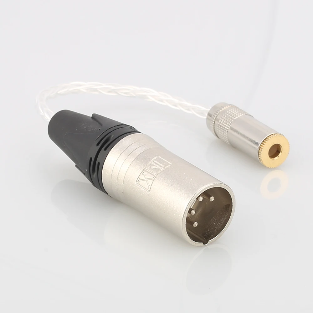 Audiocrast 4Pin сбалансированный XLR штекер до 4 мм Женский аудио адаптер кабель |