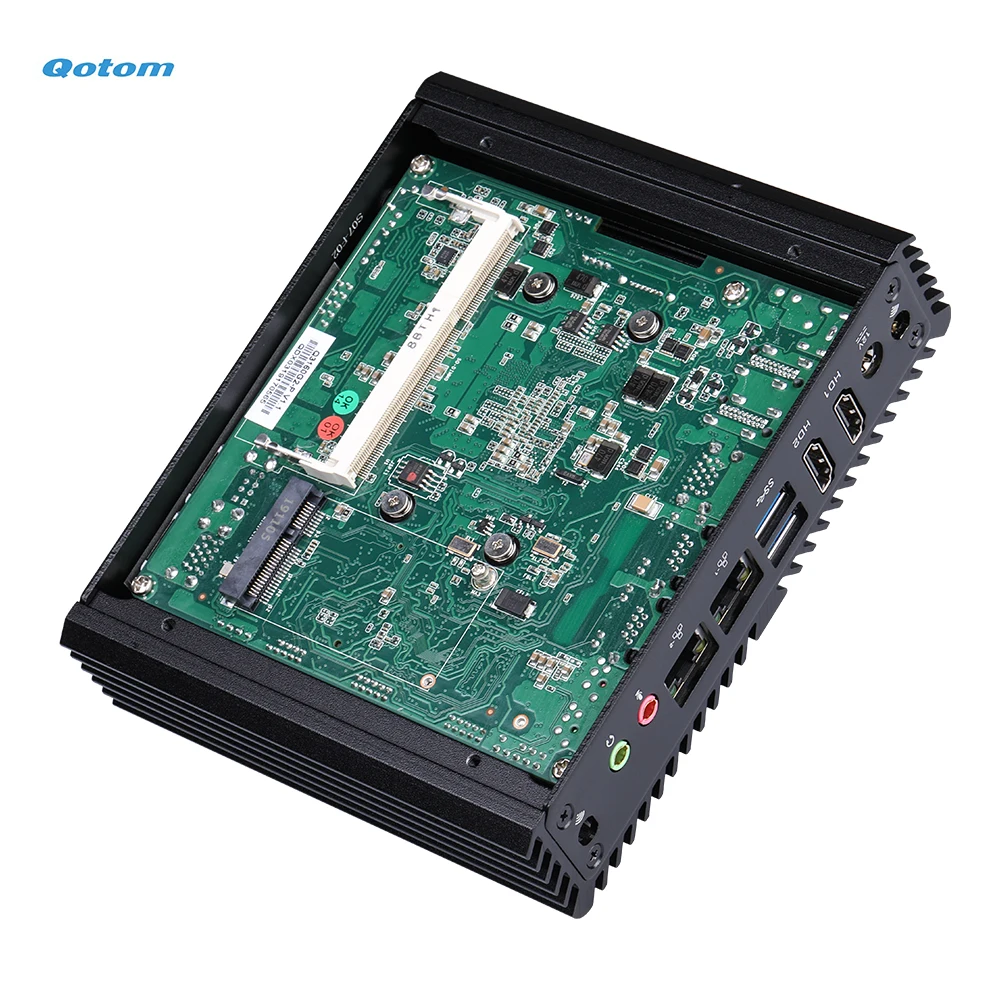 Четырехъядерный процессор мини-ПК Pentium J3710 24/7 без вентилятора для домашнего и