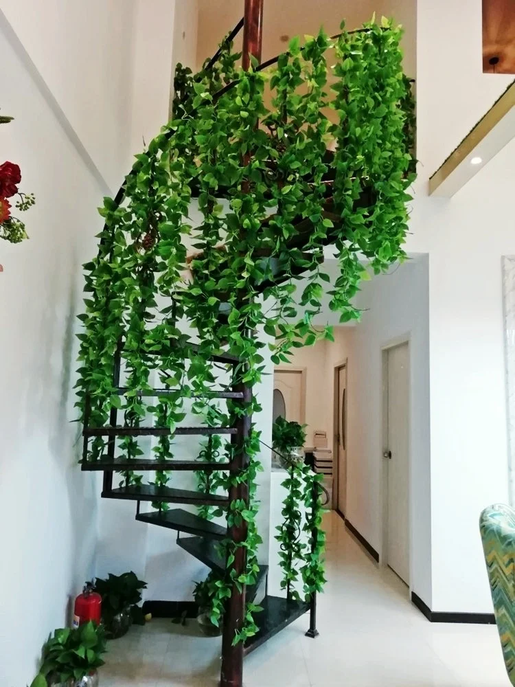 

105cmArtificial Green Dill Wall Hanging Vines Indoor and Outdoor Wall Pendants Shopping Mall Green Plant Decoration Fake Flowers