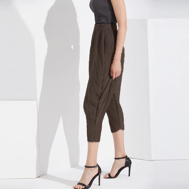 LANMREM/высококачественные шаровары для женщин осень 2020 новые модные Свободные