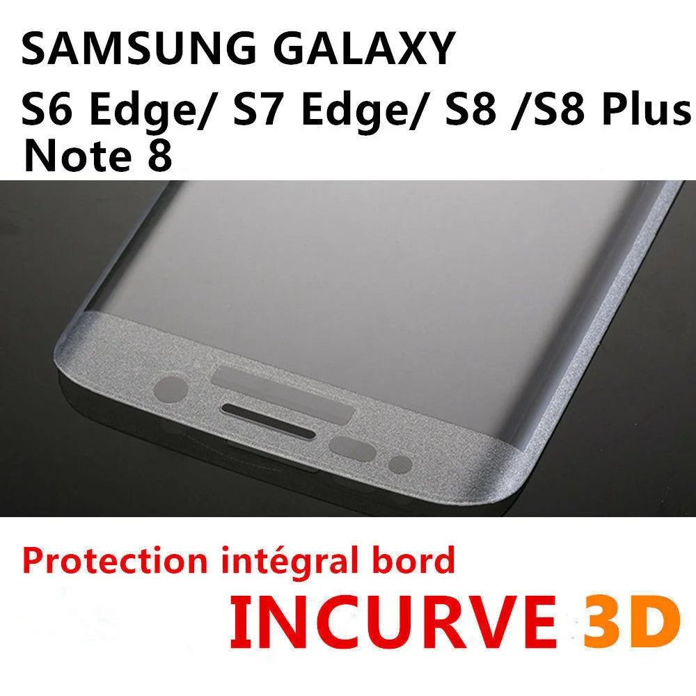

Ecran Vitre Film Protection VERRE Tremp Total 3D For Samsung S6/S7/Edge/S8 Note8