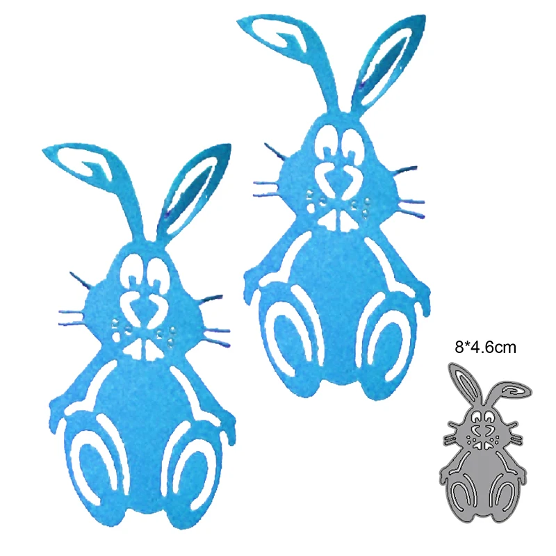 

Craft dies metal cutting dies cut die mold decoration rabbit bunny Scrapbook paper craft knife mould blade punch stencils dies