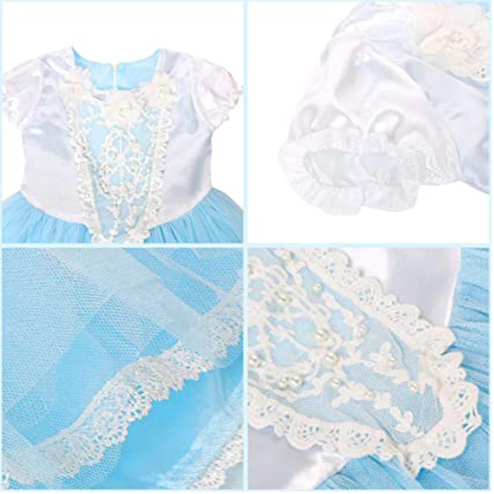 Платье Эльзы + плащ Анны для девочек одежда принцессы детские платья косплей