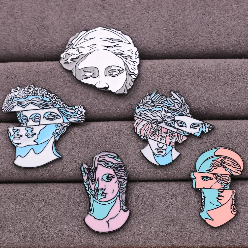 Удивительные художественные эмалированные булавки с разрезом головы