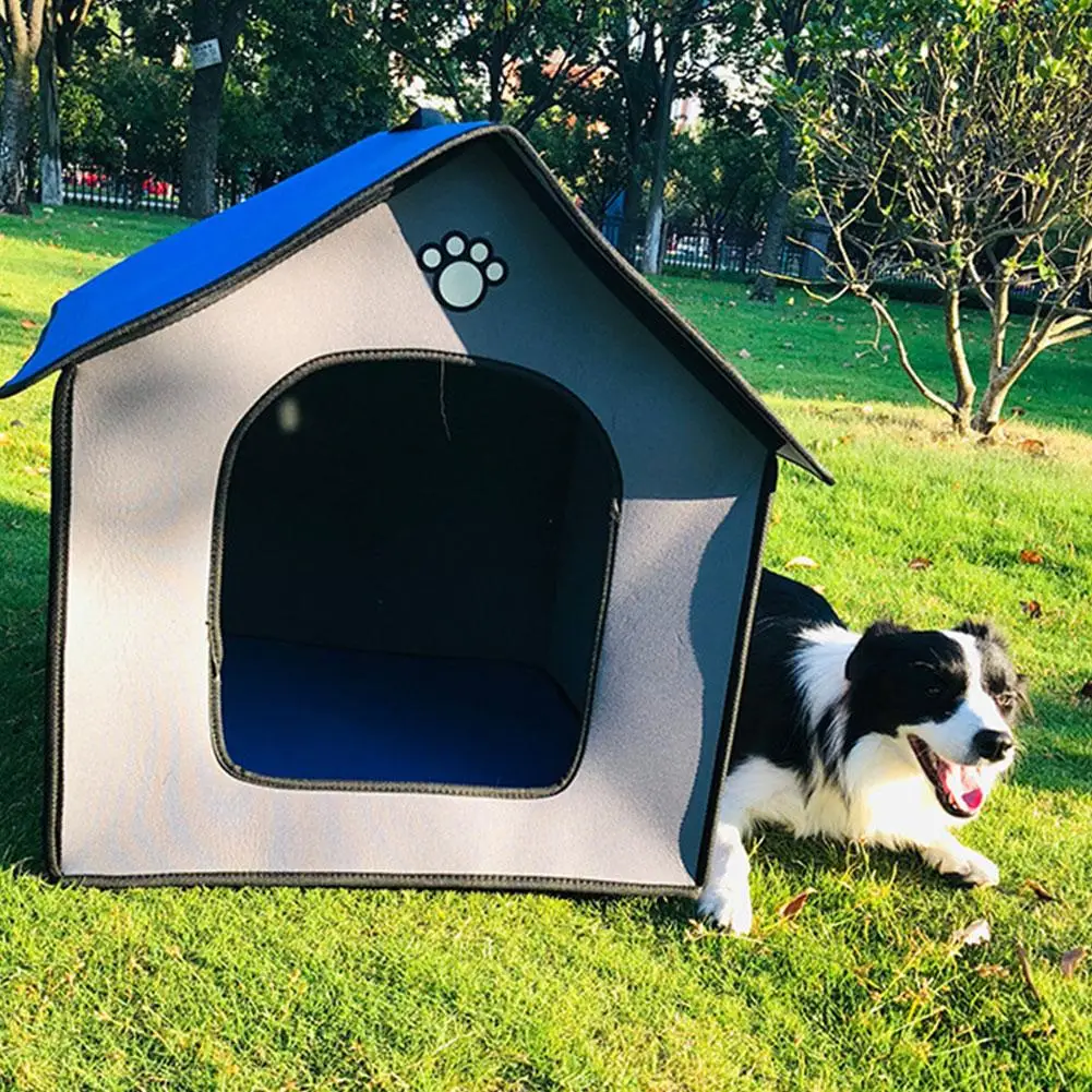 Теплый дом для собак непромокаемый водонепроницаемый питомник и со съемной