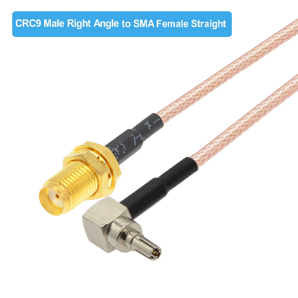 Коннектор SMA мама-CRC9 папа под прямым углом кабель RG316 Pigtail Коаксиальная Перемычка