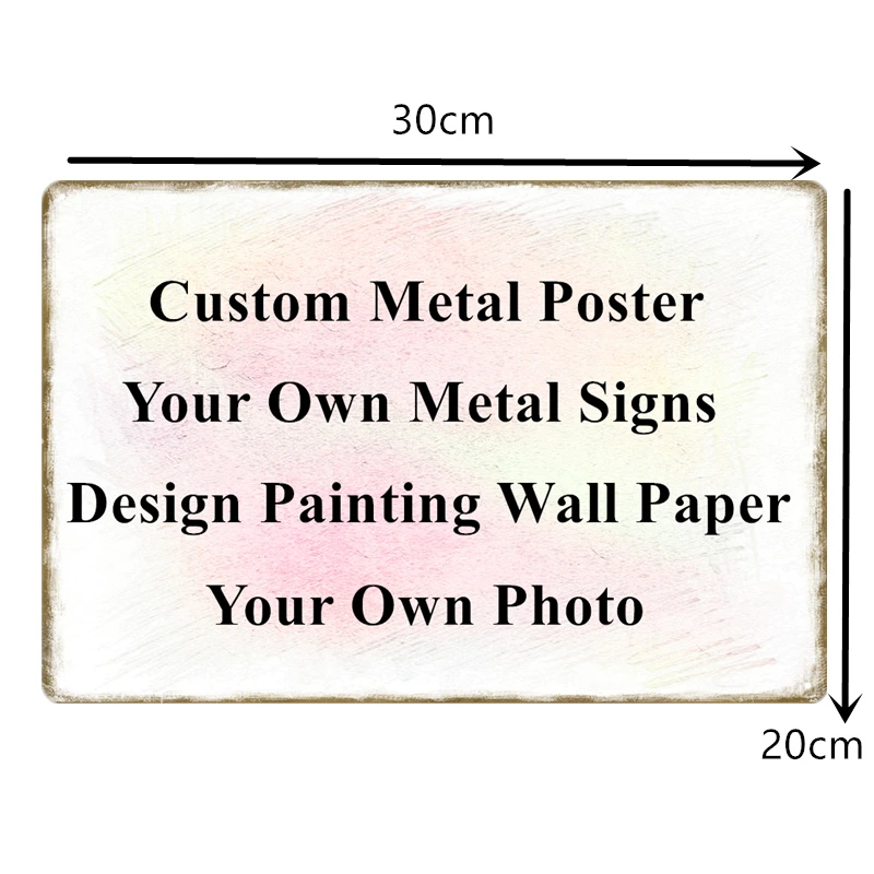 На заказ окрашенный номерной знак ретро металлические знаки Металлические