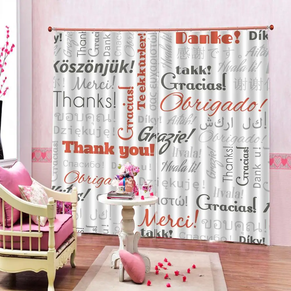 Занавеска для душа 3D занавеска с рисунком английского алфавита в европейском