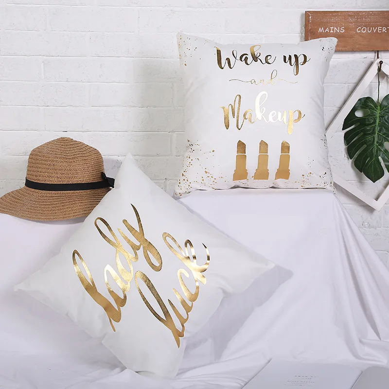 Простая и стильная любовная подушка с листьями наволочка для декоративных