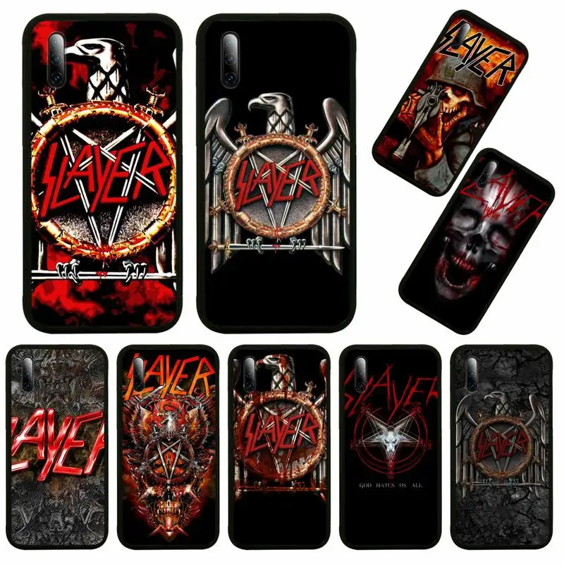 

Slayer Rock Band Trend Etui Painting Phone Case For Huawei Honor View V 5 7 8 9 10 20 30 X S Play Lite Pro Cover