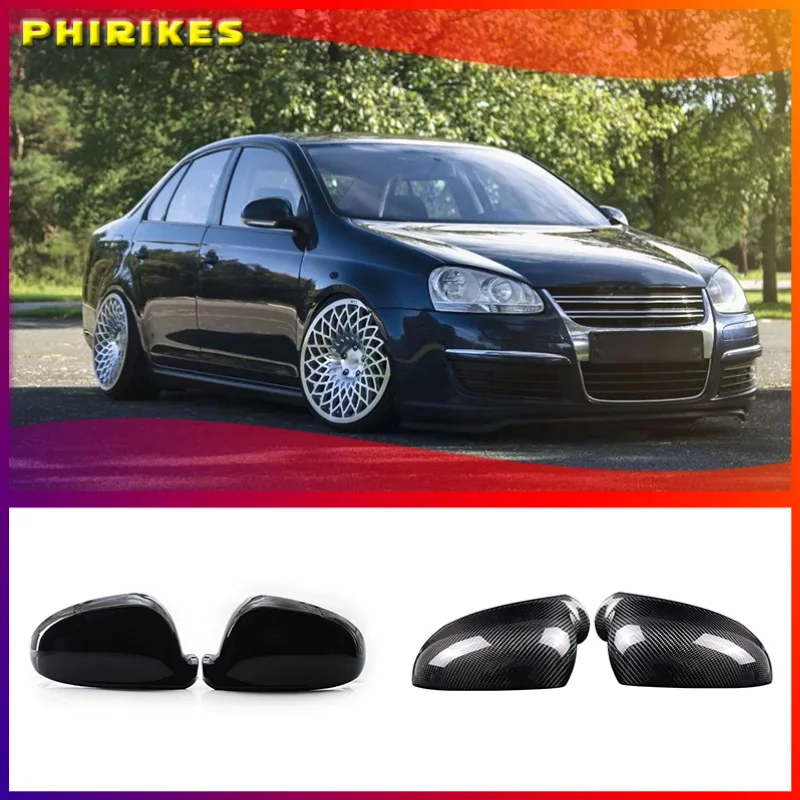 

2 pieces For VW Golf MK5 GTI Jetta 5 Passat B6 B5.5 Side Wing Mirror Covers Caps For VW Sharan Golf 5 6Plus Variant EOS 2007
