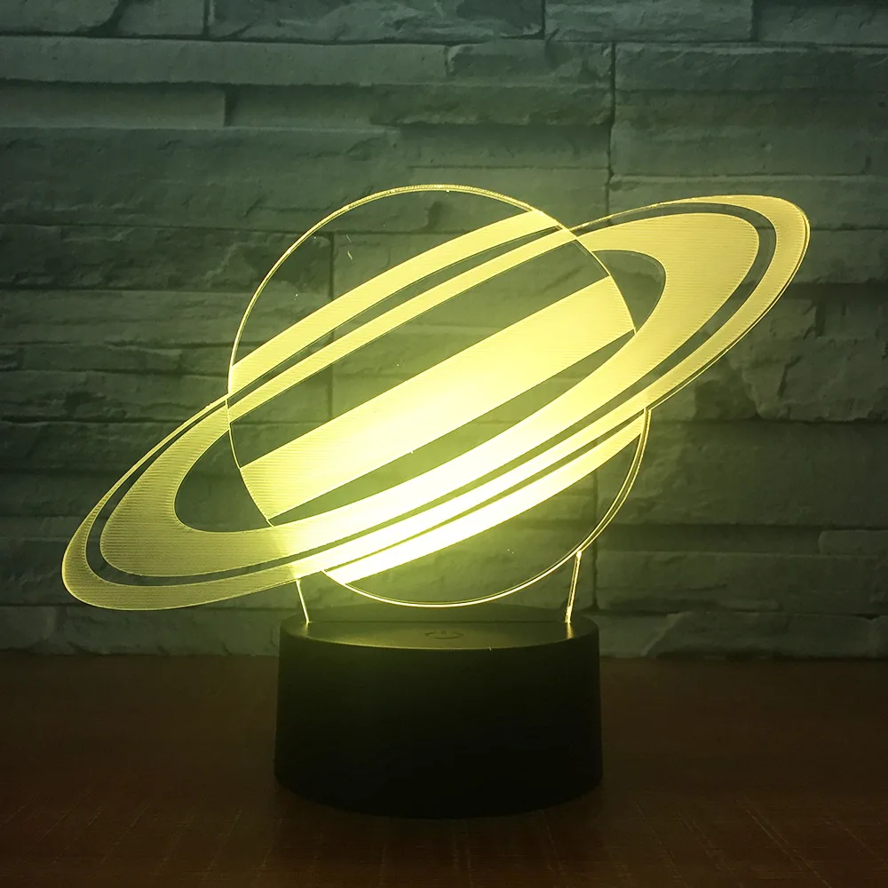 7 цветов Светодиодная 3d лампа для детей сенсорная Usb настольная сна | Лампы и