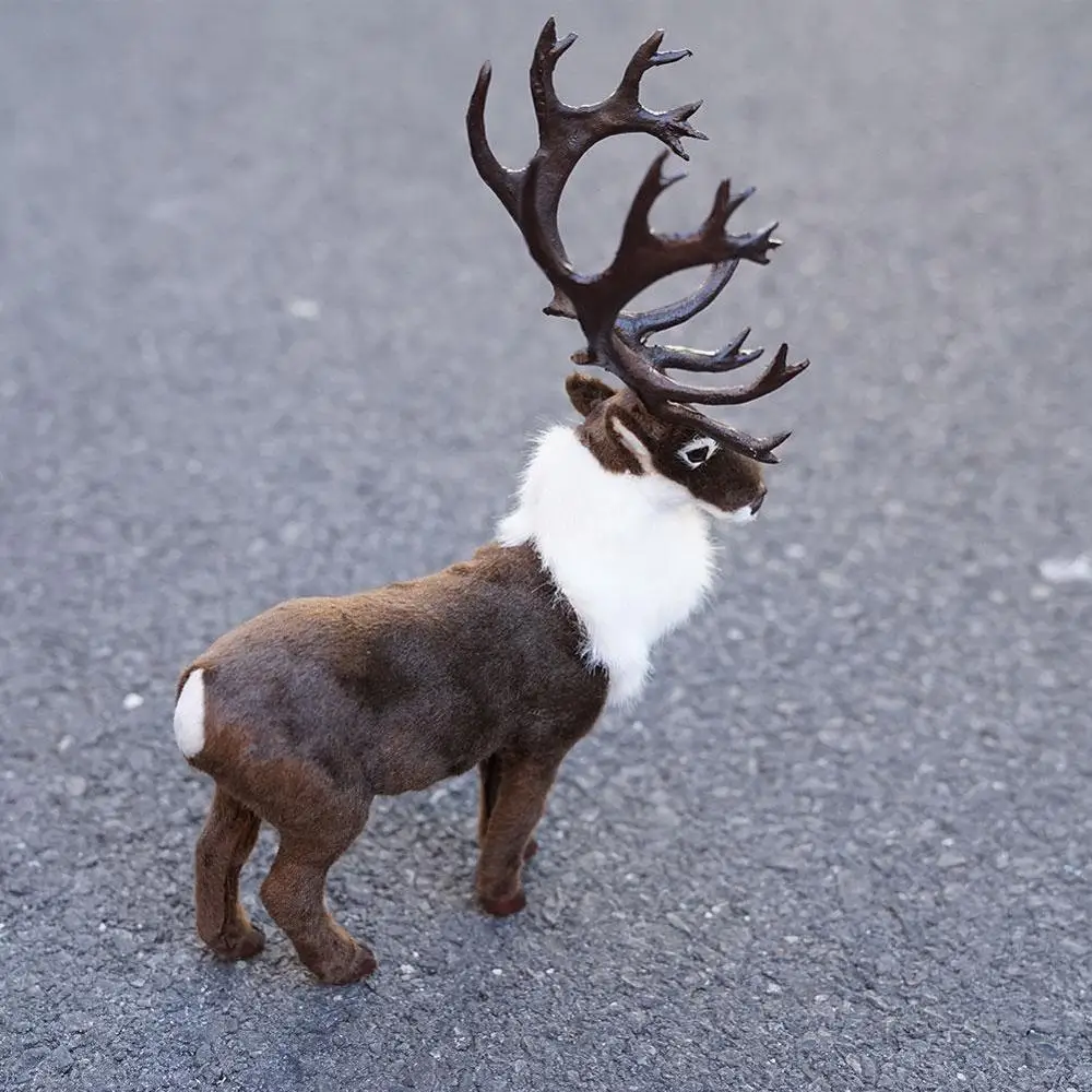 

1pc Lovely Simulation Plush Elk Toys Soft Sika Deer Gift Baby Cute New Kids Christmas Decorations Birthday Handmade Year I8Y7