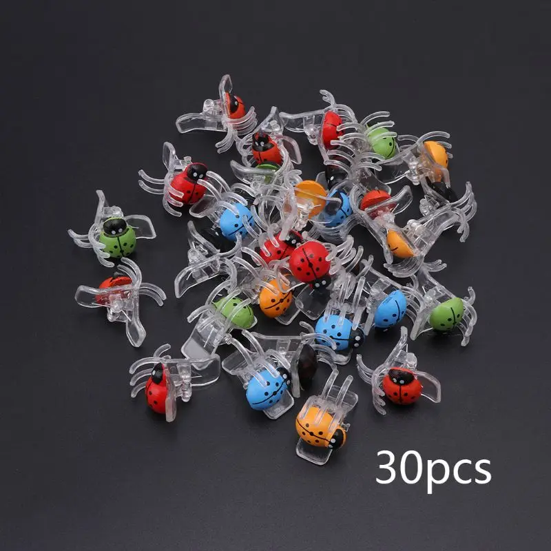 

30 Pcs Orchid Clips Ladybug Plant Clips KINGLAKE Garden Support Clips Durable Plant Flower Stem Tomato Trellis F92B Wholesalse