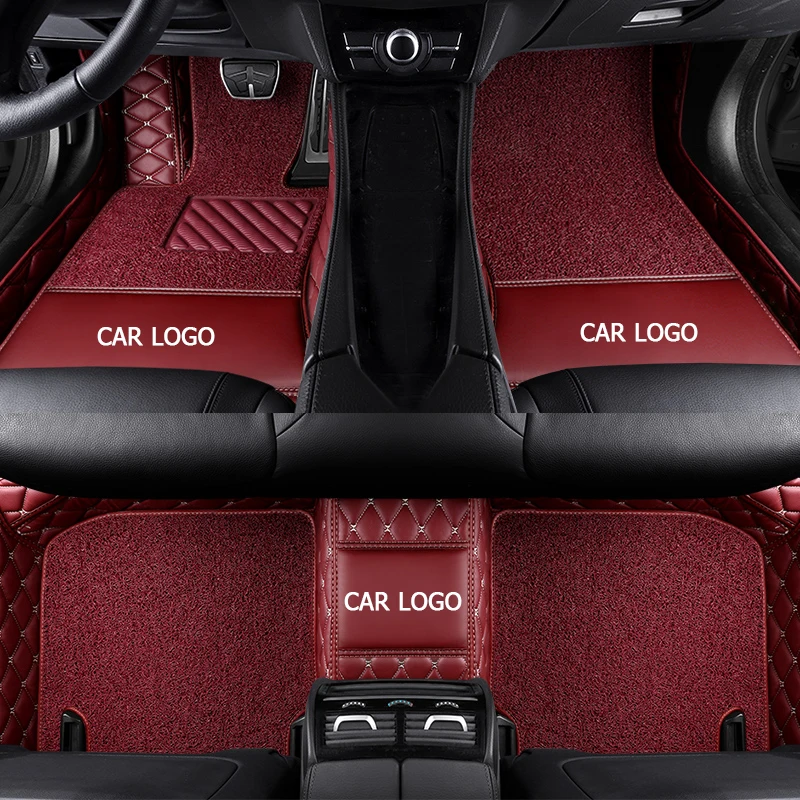 

Custom car floor mats for Chrysler 300c Grand Voager Sebring PT Cruiser auto Double foot mats