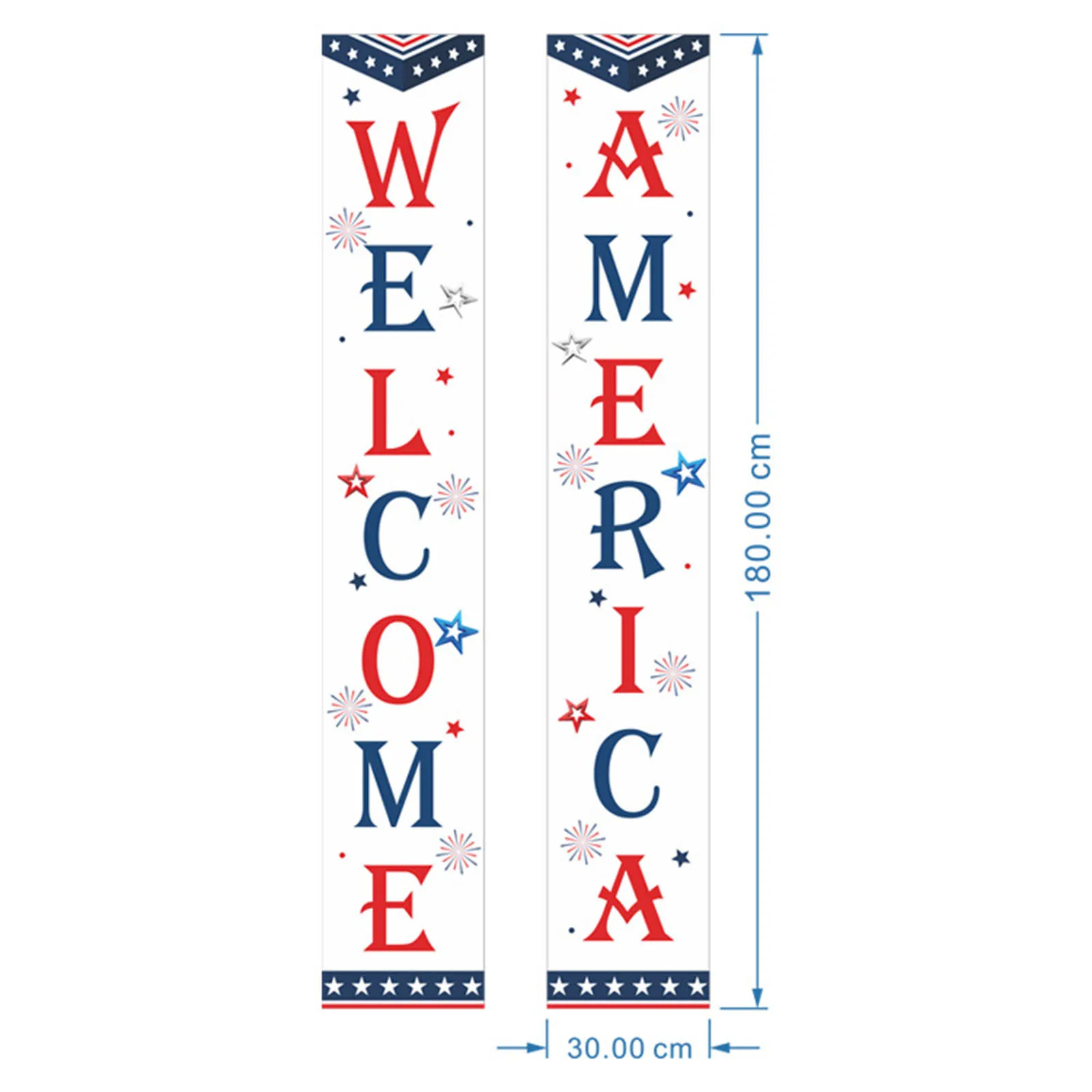 Роскошный американский флаг баннеры звезды и полосы знак крыльца 4 июля вечерние