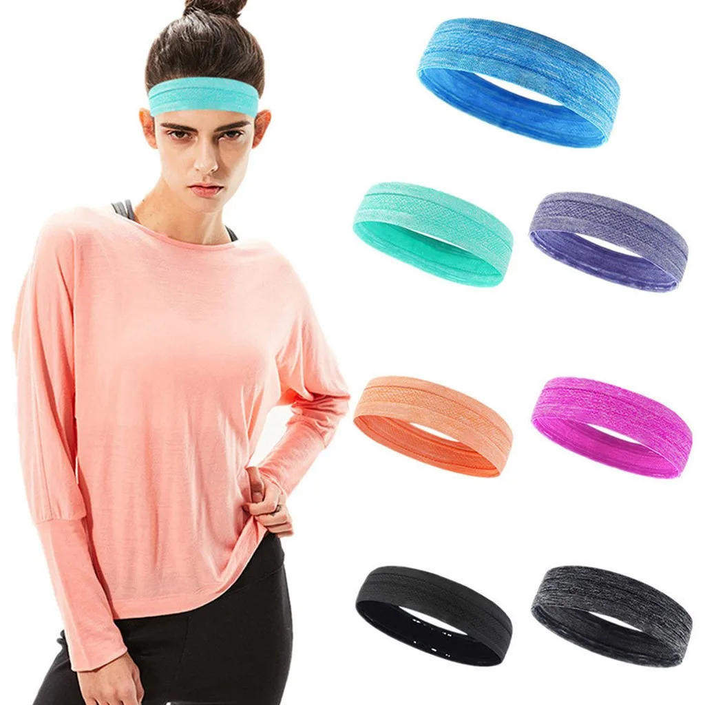 Унисекс Спортивная Повязка на голову повязка с противоскользящей повязкой лента
