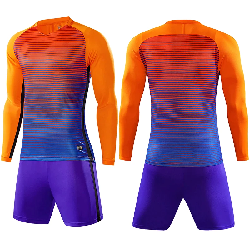 Мужские и детские футбольные Трикотажные изделия Униформа с длинными рукавами