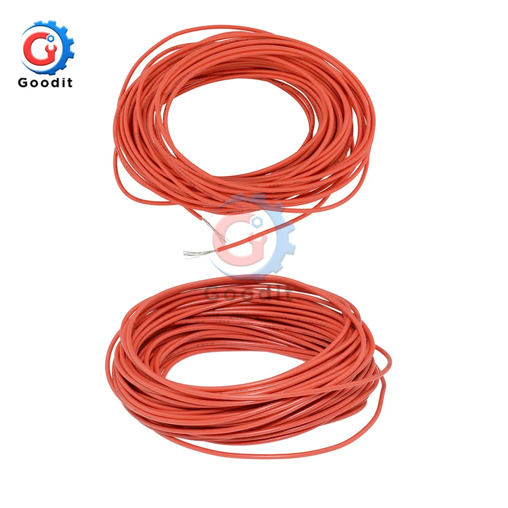 10 м 10 м UL-1007 24AWG Монтажный провод 80C/300 В шнур DIY электрический провод кабель 24 AWG 1,4 наружный диаметр изолированный ПВХ кабель