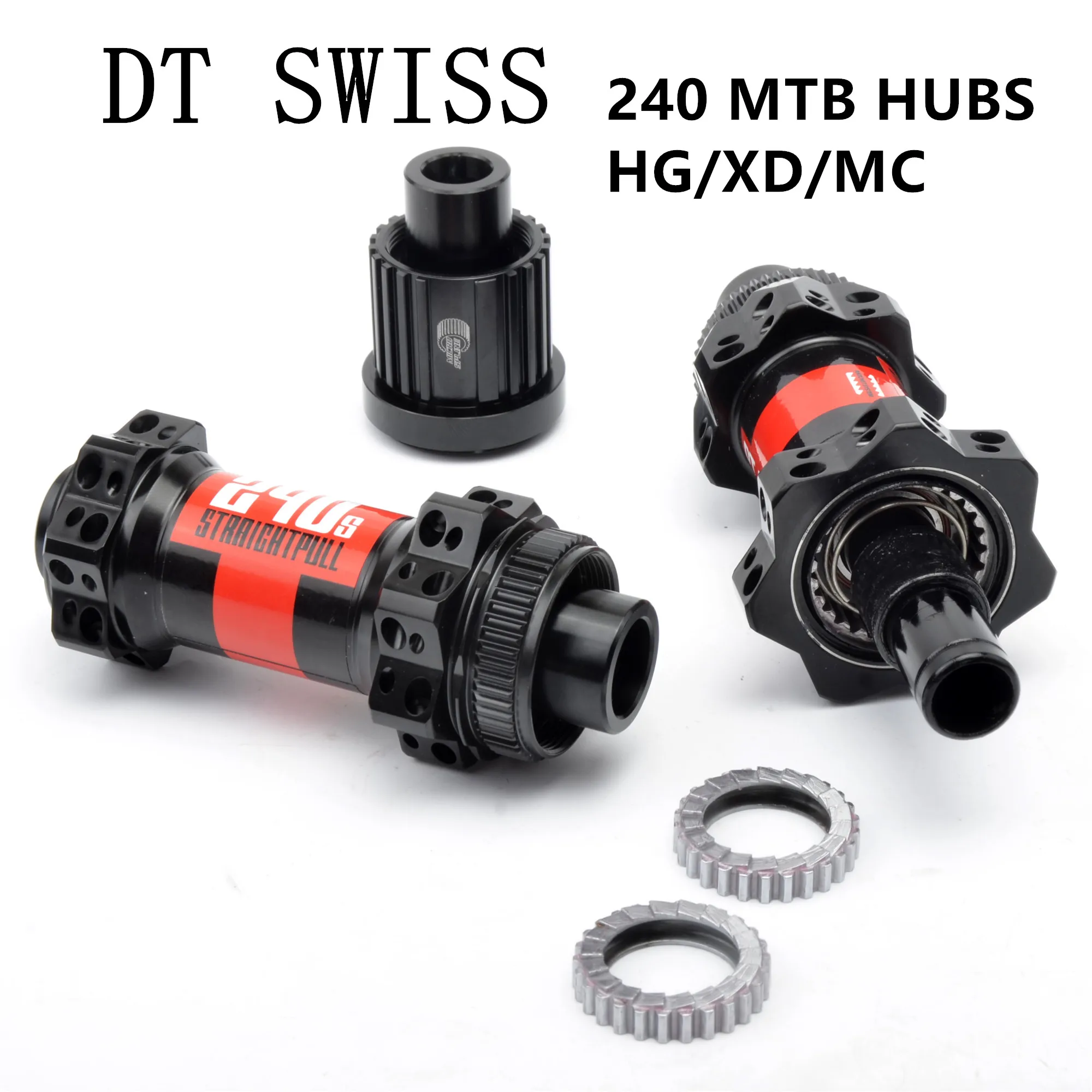 Оригинальные прямые ступицы DT Swiss 240 для горного велосипеда 28H центральный замок