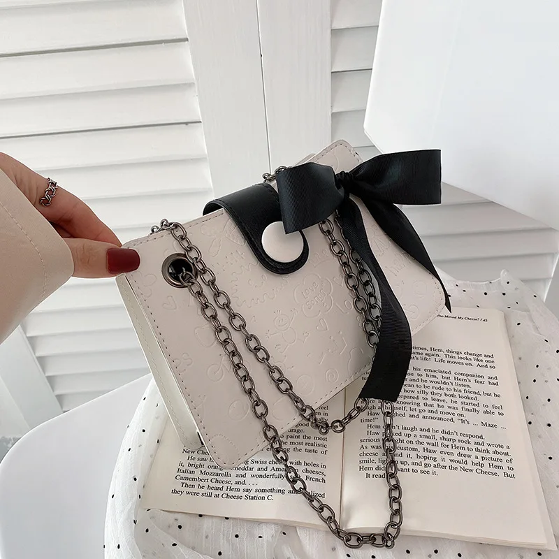 

2020 New Fashion Ladies Bags Printing Pattern Silk Scarf Shoulder Bag PU Leather Diagonal Bag Small Square Bag Women's Handbag