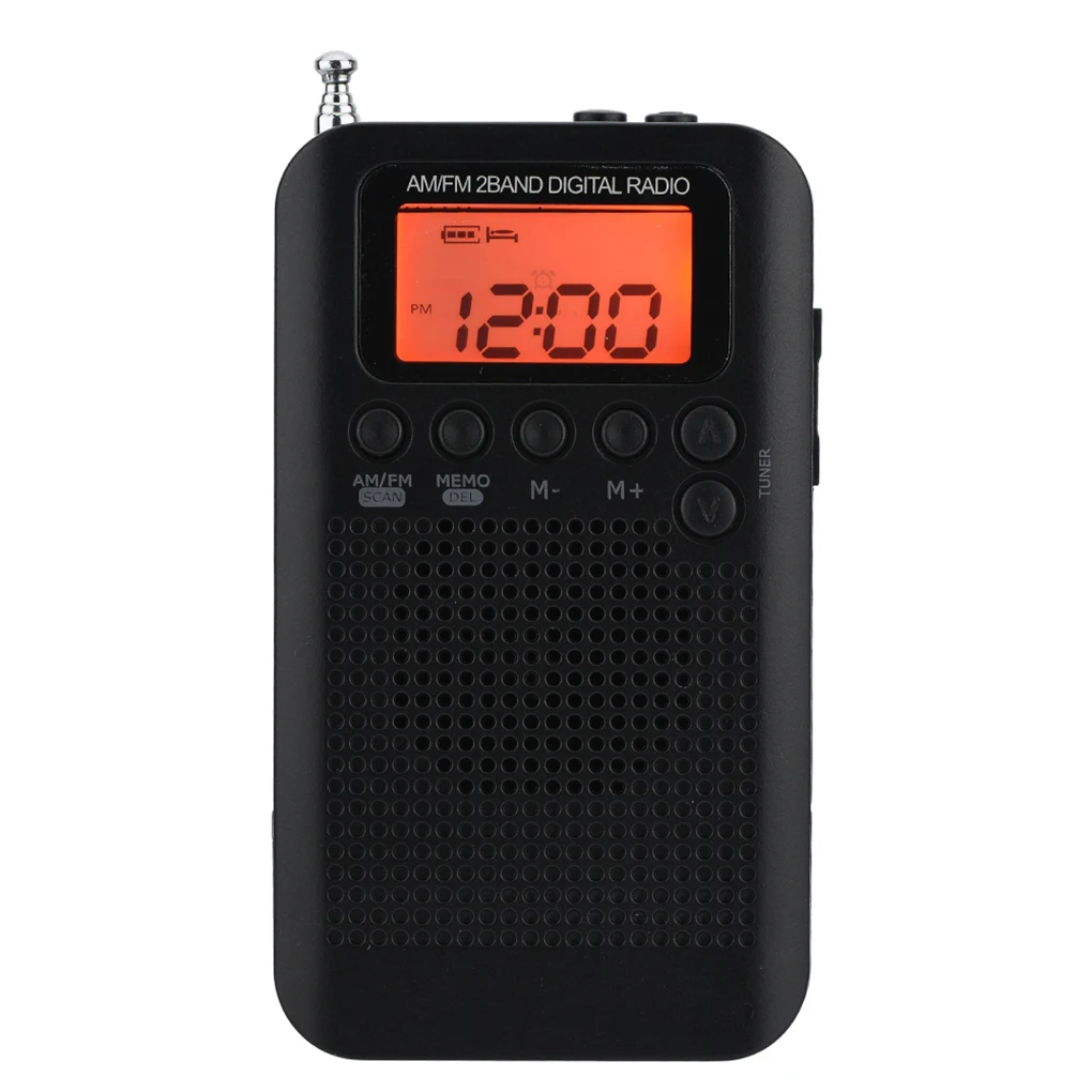 Мини цифровой радиоприемник с ЖК-дисплеем FM/AM портативная телескопическая