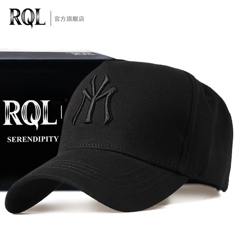 Men's Sun Sport Hats Black Baseball Caps For Men Snapback Embroidered Logo Brand Hip Hop Cotton Adjustable 2021 Summer Fashion |