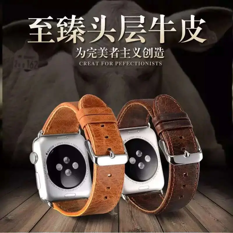 Ремешок кожаный для apple watch band 38 мм 40 дизайнерский браслет Iwatch se Series 6/5/4/3/2/1 42 44 |