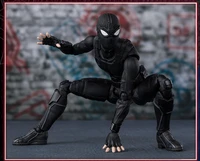 marvel spider man 2 stealth spiderman black suit joints movable figure model toys 15cm