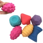 6 шт. резиновый текстурированный мульти тактильные прикосновения игрушки Детские шарики сенсорные Детские игрушки Детские тренировочные массажные мягкие шарики