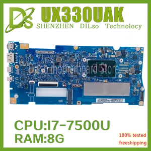 ux330uak original motherboard is suitable for asus ux330ua ux330uar ux330u u3000u motherboard with i7 7500u 8gbram 100 working free global shipping